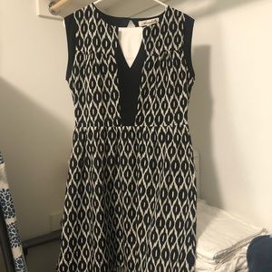 Annabella Ikat Black and White Dress